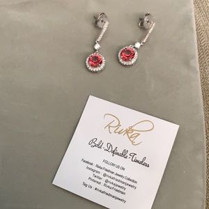 RIVKA FRIEDMAN
CZ Round Halo Drop Stud Earrings